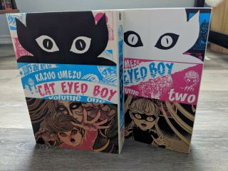 Cat Eyed Boy Vol.  1 & 2 By Kazuo Umezu Manga Book In English Rare Oop