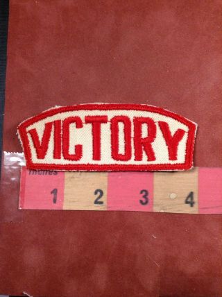 Old Vintage Victory (i Think Might Be A Brand ?) Advertising Patch 87y1