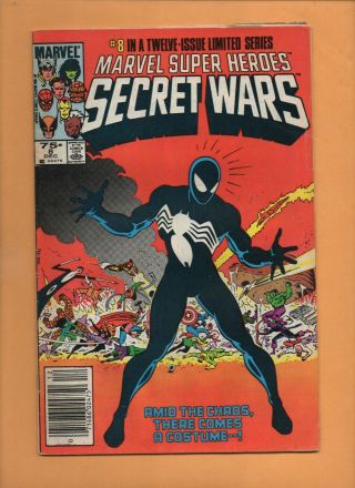 Marvel Heroes Secret Wars 8 1984 1st Spider - Man Black Suit Venom