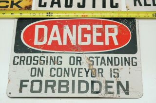Vintage 1950 ' s Warning Danger Caution Metal Signs FOR CHARITY 5