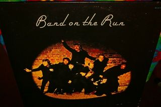 Paul Mccartney Band On The Run Lp Press With Poster