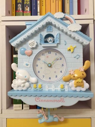Cinnamoroll Swing Clock Wall Clock W/t Pendulum Home Decoration Girl Best Gift