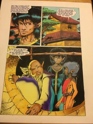 Elflord Unknown Page 3 Art By Barry Blair Dale Keown 14x17 Aircelcomics