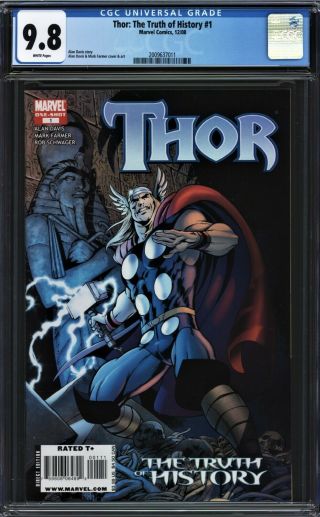 Thor: The Truth Of History 1 Cgc 9.  8 Davis Farmer 1 Of 2 Graded At 9.  8