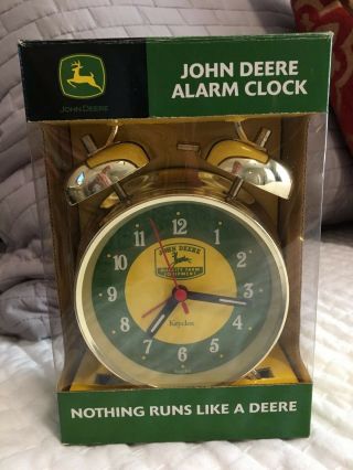 John Deere Alarm Clock Quality Farm Equipment Keyclox Digital Quartz -