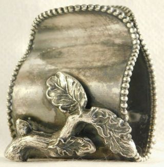 Vintage Vanbergh S.  P.  Co.  Figural Branch Napkin Ring Quadruple Plate 98