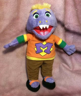 Chuck E Cheese Mr.  Munch Purple Monster Plush Stuffed Toy 10 " - Cec