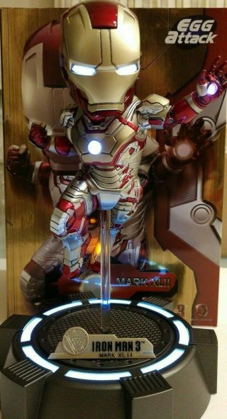Egg Attack Marvel Iron Man 3 Mark Xlii Mk42 Led Light Up Figure (display) _