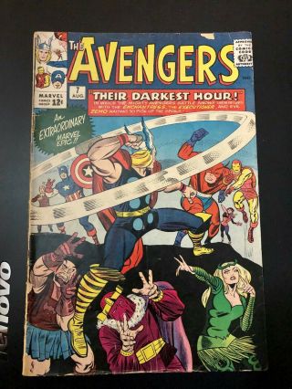 The Avengers 7 Marvel Silver Age Comic