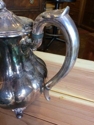 Vintage Antique Silver Plate Acorn Coffee/Tea Pot Weddings Parties Bridal 8