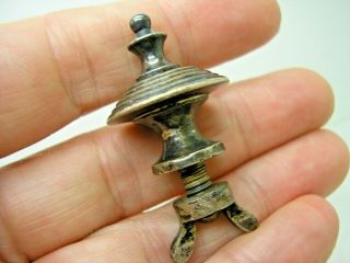 Antique Silver Teapot Or Coffee Pot Screw On Finial