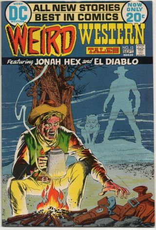 Weird Western Tales No.  13 Aug - Sept 1972 8.  0 Vf Dc Jonah Hex