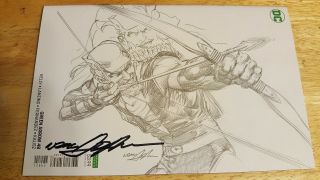 Signed Green Arrow 48 Rebirth Variant Cover Neal Adams Autograph