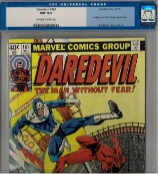 Daredevil 161 Cgc 9.  4 Ow - W 1979 Frank Miller Bullseye