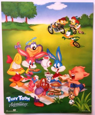 90s Tiny Toon Adventures Poster Osp 81863 Warner Bros Retro Cartoon