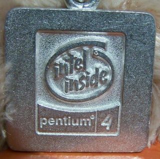 Intel Inside Pentium 4 Metal Key Chain Ring Charm Logo Advertising Pc Decorate