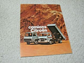 1972 Citroen Trucks (fr) Sales Brochure.  Rare.