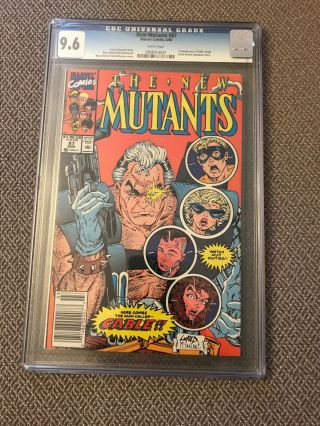 1990 Marvel Mutants 87 1st Appearance Cable Mcfarlane Liefeld Cgc 9.  6
