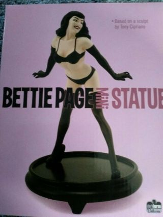 Bettie Page Mini Statue
