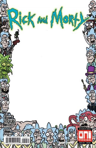 Rick And Morty 40 Blank Infinite Ricks Sketch Variant Cartoon Network Nm Ltd 500