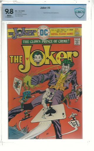 Dc Comic’s Joker 5 Cbcs 9.  8 White Pages 1976