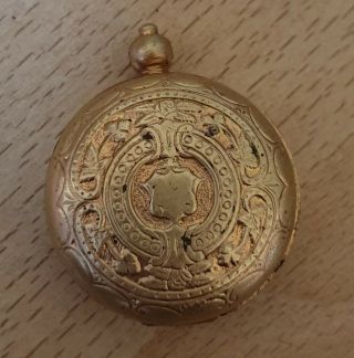 Antique Victorian Gold Sovereign Coin Case Holder Watch Fob Pendant