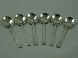 Set X 6 Demi Tasse Silver Spoons,  1943,  36gm