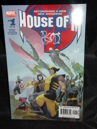 House Of M 1 2x Signed Bendis And Coipel