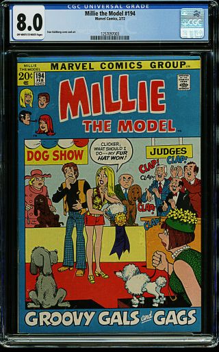 Millie The Model 194 Cgc 8.  0 Ow/w Rare Only 8 Graded Overall,  2 Graded Higher
