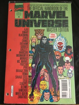 The Offical Handbook Of The Marvel Universe 36 Master Edition