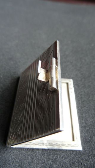 Antique Silver Miniature 2 Section Folding Photo Frame