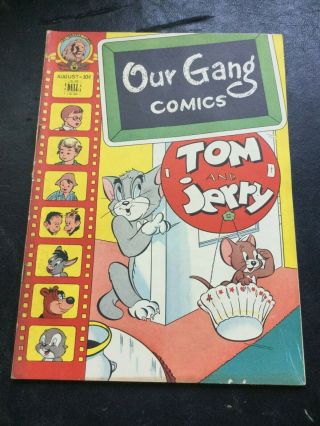 Dell Our Gang Comics 37 Early Golden Age Tom & Jerry App/cover Vg/,