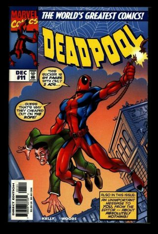 Deadpool 11 Near (nm) Wp 1997 Fantasy 15 Cover Homage Spider - Man