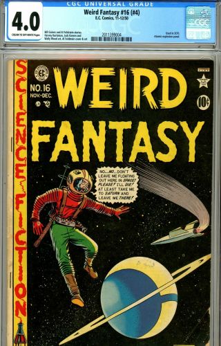 Weird Fantasy 16 (4) Cgc Graded 4.  0 - In Soti - Feldstein Cover/art (1950)