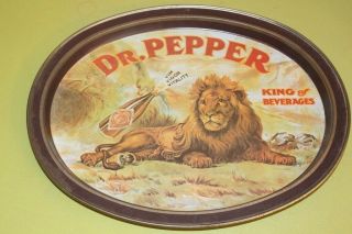 Dr Pepper " King Of Beverages " Metal Tray 1979