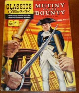 Classics Illustrated 100 Mutiny On The Bounty (1951) British Edition Hrn 125