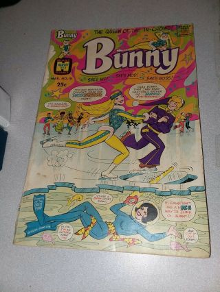 Bunny 18 Harvey Comics 1971 Gga Good Girl Art Cheesecake Bronze Age Giant 68 Pg