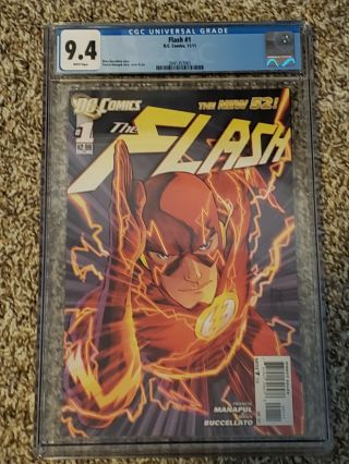 The Flash 1 52 - Cgc 9.  4 - First Print - White Pages - Francis Manapul Cvr