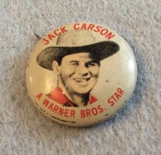 1940’s Jack Carson Pin Quaker Puffed Wheat And Rice Cereal Premium
