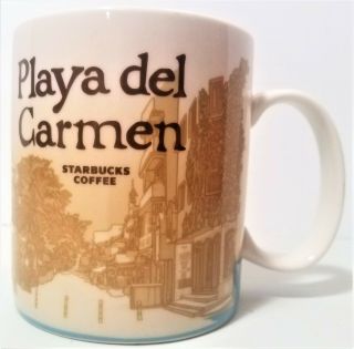 2014 Starbucks Playa Del Carmen Mexico Global Icon Coffee Mug Cup 16oz / 06