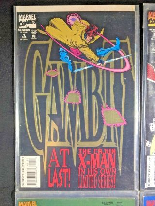 Gambit 1 - 4 Full Set (1993 - 1994,  Marvel) Complete Set