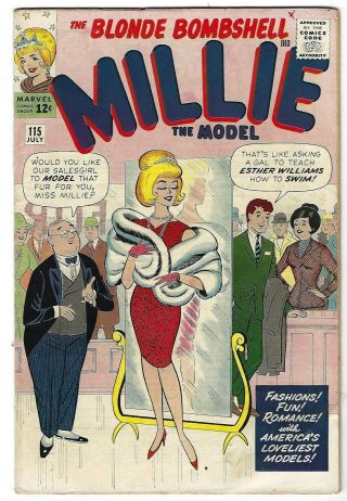 Millie The Model Comics 115 - Stan Lee Scripts And Stan Goldberg Art - Tgl