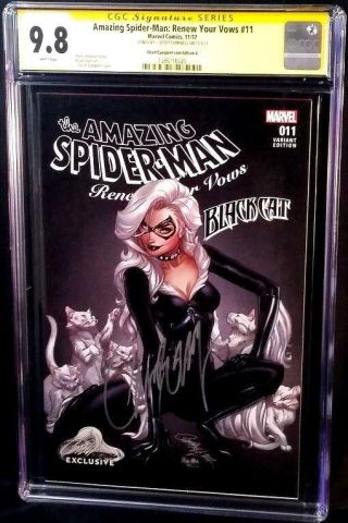 Marvel Comics Spider - Man Renew Vows 11 Cgc Ss 9.  8 Campbell Venom Black Cat Gwen
