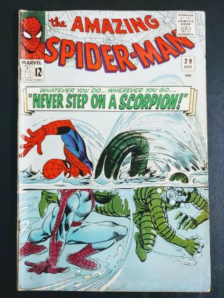 Spider - Man 29 Cgc 4.  5 Ow Pages 2nd Scorpion