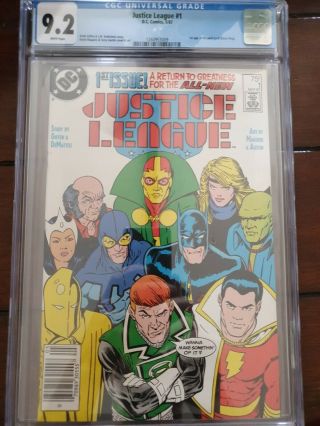 Justice League 1 1987 Cgc 9.  2