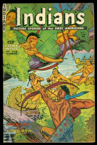 Indians Picture Stories Of The First Americans 12 Fn Fiction House