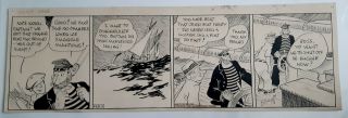 Smitty Daily Strip,  2/4/1941 Walter Berndt Newspaper Comic Sailors On Sailboat
