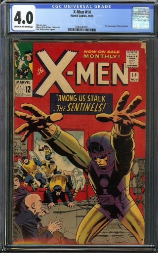 X - Men 14 Cgc 4.  0 1st App Of Sentinels Jack Kirby Cover X - Men Dark Phoenix Movie