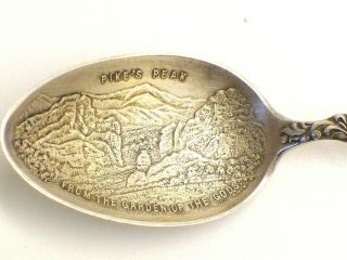 Vintage Sterling Silver Souvenir Spoon Colorado Pike 