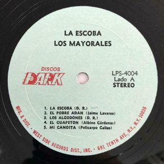 LOS MAYORALES La Escoba DISCOS DARK LPS 4004 LP RARE LATIN SALSA CUMBIA 4